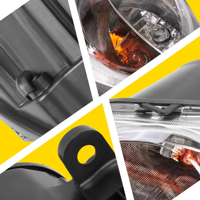 Turn Signal Light Left With Bulb Chrome Trim Parking Lamp for Fiat 500 2012-2017