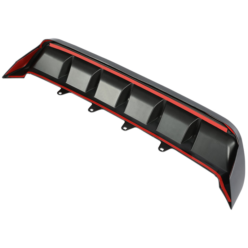 Shark Fin Rear Bumper Diffuser Glossy Black for Toyota Camry SE XSE 2018-2023