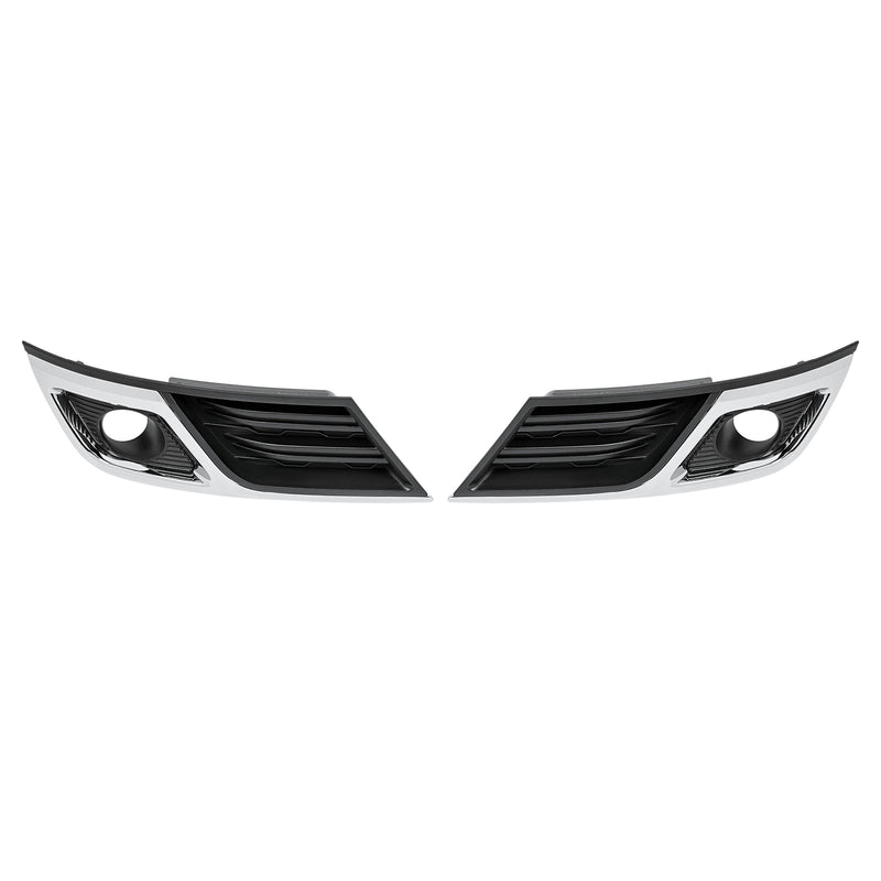 Fog Light Cover Bezel Trim for Chevy Traverse 2013-2017 Left Right Black Chrome