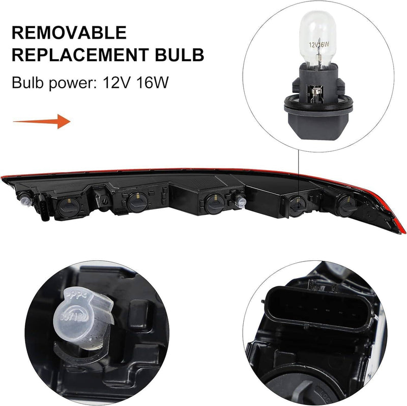 80A945070A Rear Right Bumper Tail Light Brake Stop Lamp for Audi 2018-2022