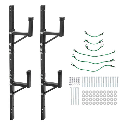 DURAFORCE 2 Adjustable Trailer Side Ladder Rack Wall Mount for Enclosed Trailers