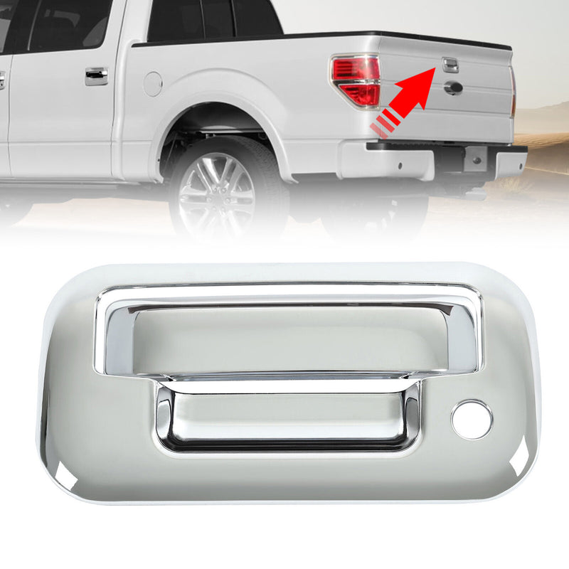 Chrome Outside Tailgate Handle Cover Overlay for Ford F-150 F150 4 Door 2004-14