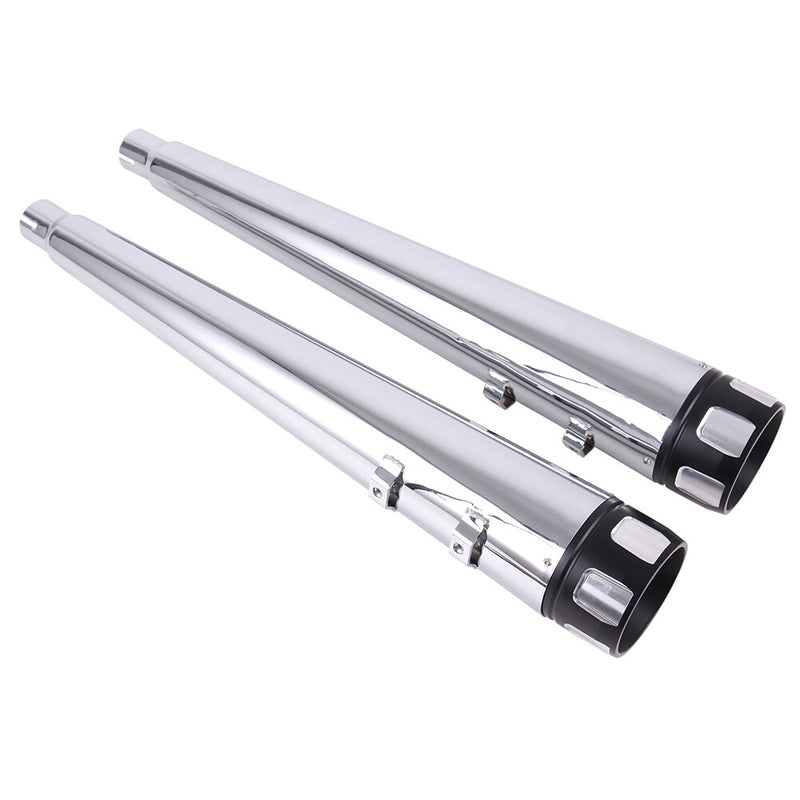 4" Megaphone Slip-Ons Exhaust Pipes Mufflers for Harley Electra Glide Road King