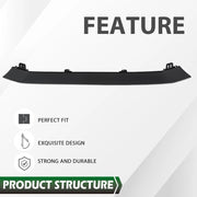 DURAFORCE Front Bumper Upper Glossy Black Grille Trim For 2020-2022 Toyota Corolla SE XSE