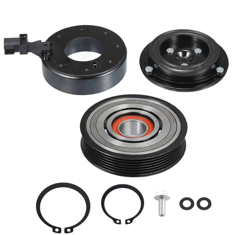 A/C Compressor Clutch Kit Coil Pulley for Jeep Wrangler 3.6L 6 Cyl 2012-2018