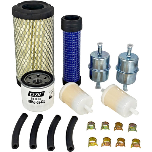 DURAFORCE Maintenance Filter Kit for Kubota BX1500D BX1800D BX1830D BX1850D BX1860 BX2230D
