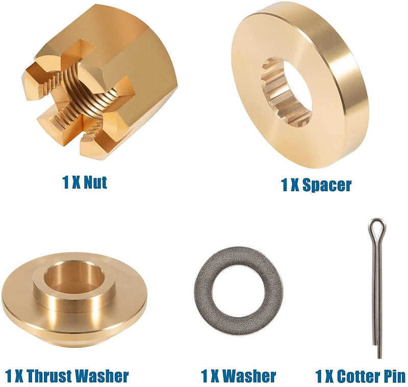 150-300HP Propeller Hardware Kit Thrust Washer Spacer Nut for Yamaha Outboard