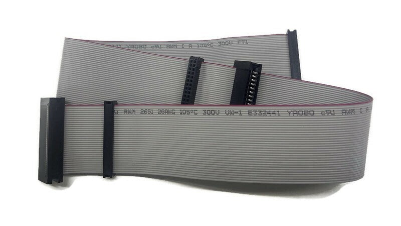 36 Inch 3 Ft Universal 34 Pin Floppy Drive Ribbon Cable for 3.5 and 5.25 Drives