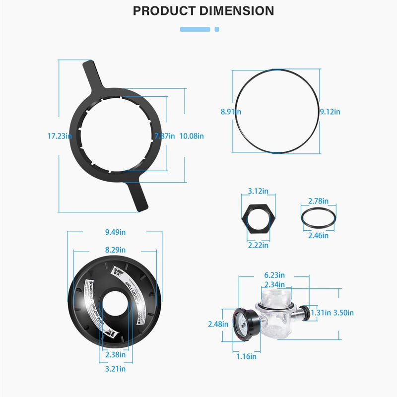 154856 Buttress Thread Closure Tank Lid Kit for Pentair Triton TR100 TR140