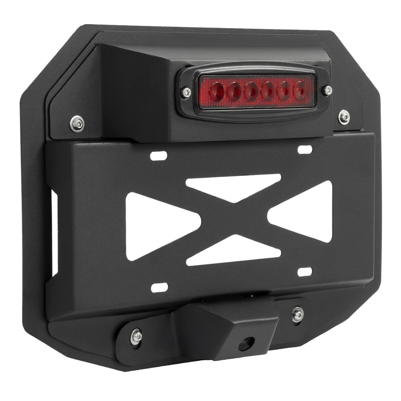 Spare Tire License Plate With Third Brake Light for Jeep Wrangler JK 2007-2018