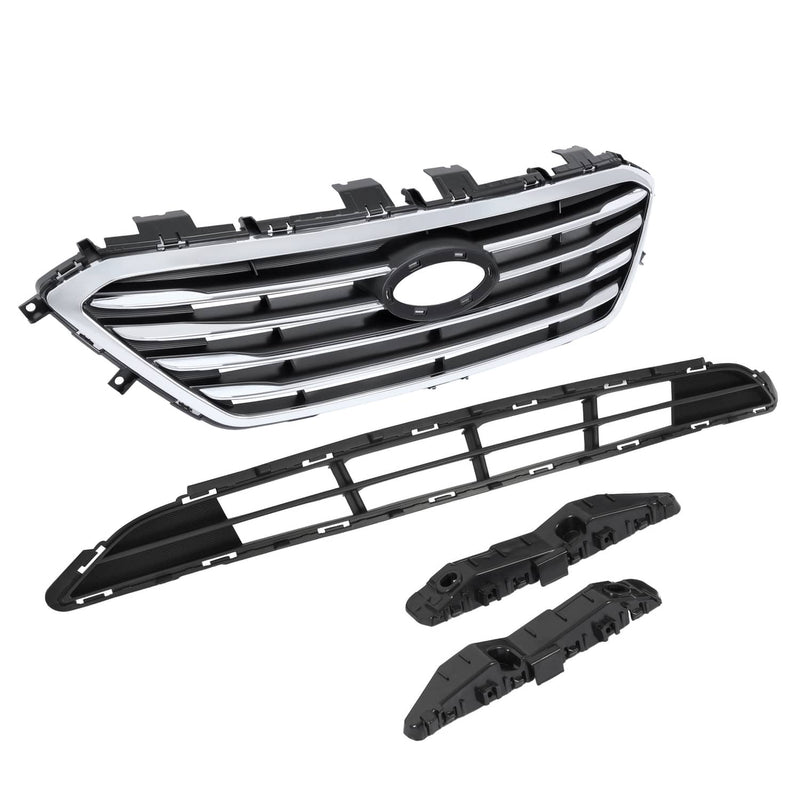 DURAFORCE Front Upper Lower Grille Bumper Bracket for Hyundai Sonata 2015-2017 4 Pieces