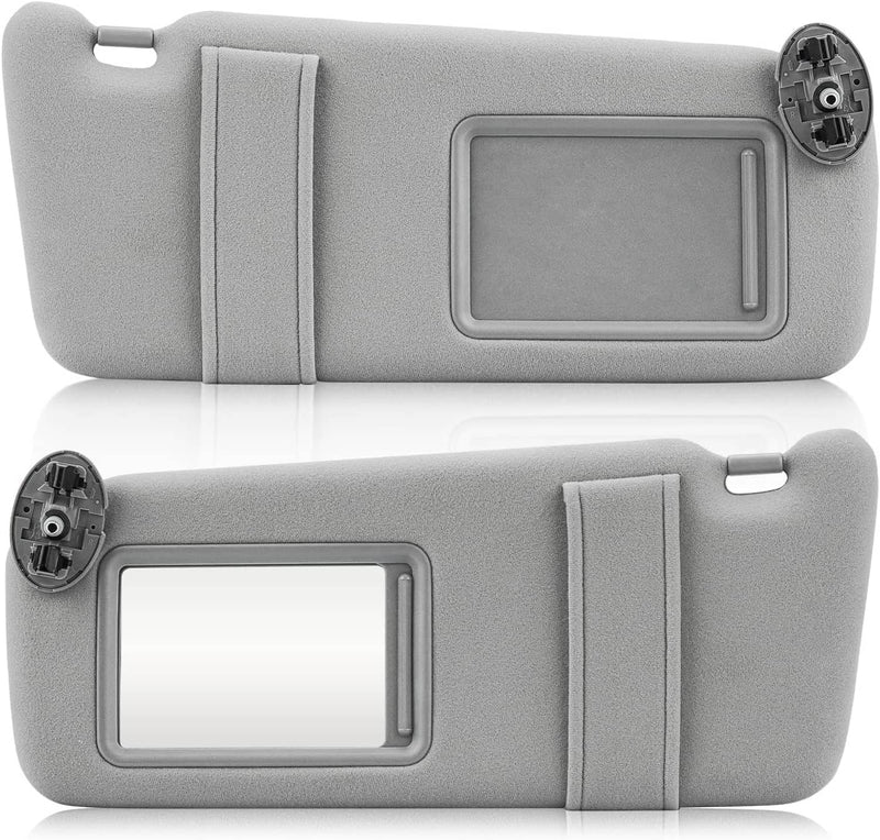 Pair Sun Visor Left & Right Side With Sunroof Gray for Toyota Camry 2007-2011