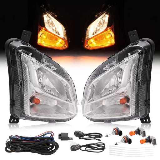 DURAFORCE Fog Light Turn Signal Lamp With Wiring Bulbs for Chevy Equinox 2018-2021 Set