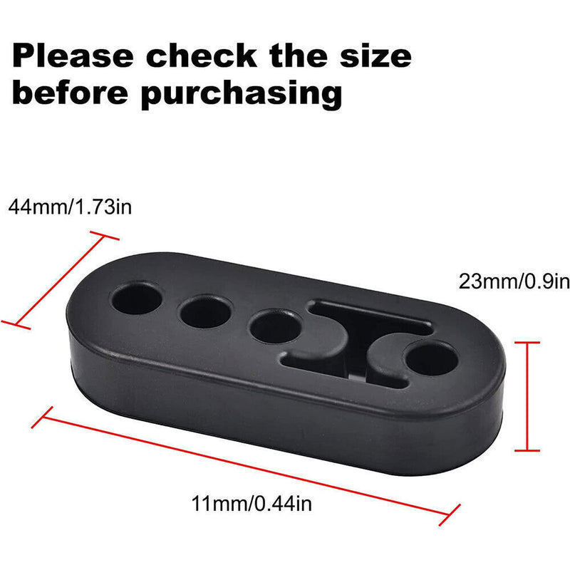 4Pcs Exhaust Hanger Rubber Adjustable Insulator Bushing Mount 4 Holes Universal