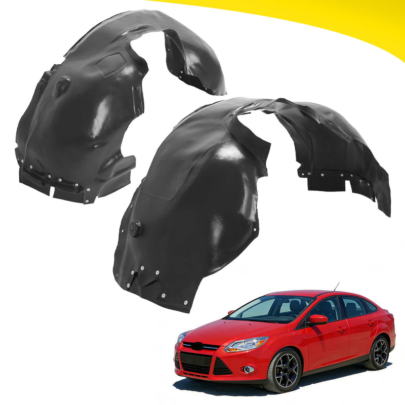 Front Fender Liners Left Right for Ford Focus 2012-2018 Replacement Pair