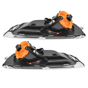 DURAFORCE Fog Lights Bumper Lamps with Black Bezel Molding for Chevy Malibu 2013-2016