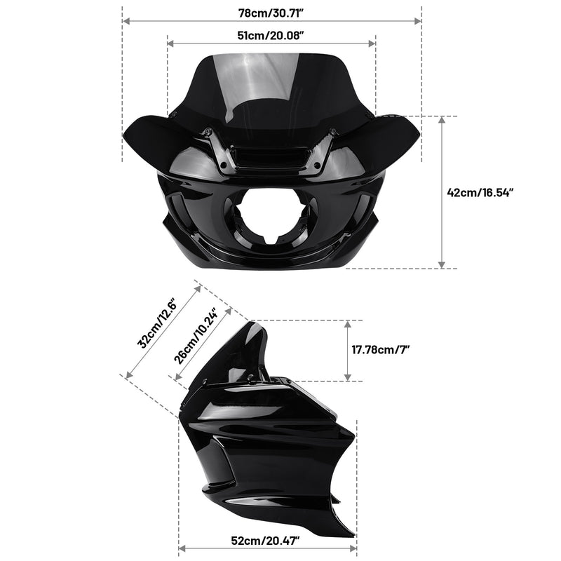 Headlight Fairing Windshield Support Bracket for Harley Low Rider S FXLRS 20-24