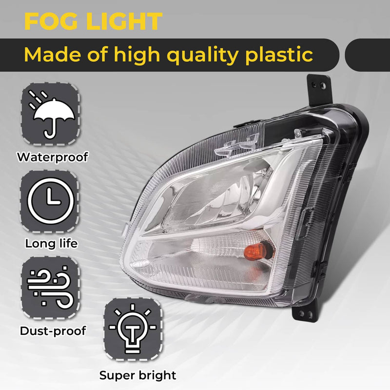 DURAFORCE Fog Light Turn Signal Lamp With Wiring Bulbs for Chevy Equinox 2018-2021 Set