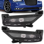 DURAFORCE LED Bumper Fog Lights Bezel Left Right Side for Chrysler 300 2015-2024