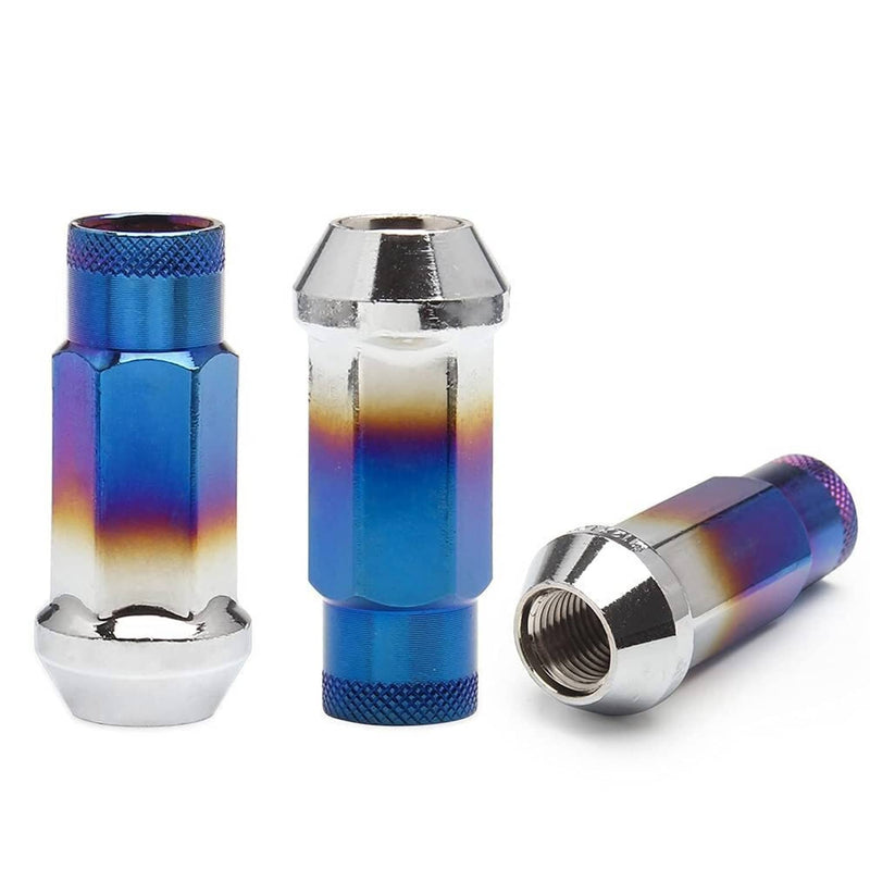 20Pcs Extended Forged Steel Wheel Tuner Lug Nuts Open End Light M12x1.25mm