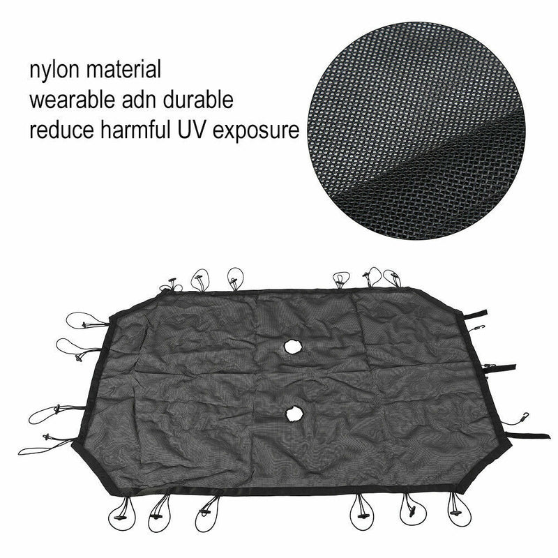 Sun Shade Bimini Bikini Top Shield for Jeep Wrangler JK JKU Unlimited 4 Door 4Dr