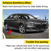 DURAFORCE Black Add-On Side Skirt Extensions for Honda Accord 2018-2022 JDM 4DR