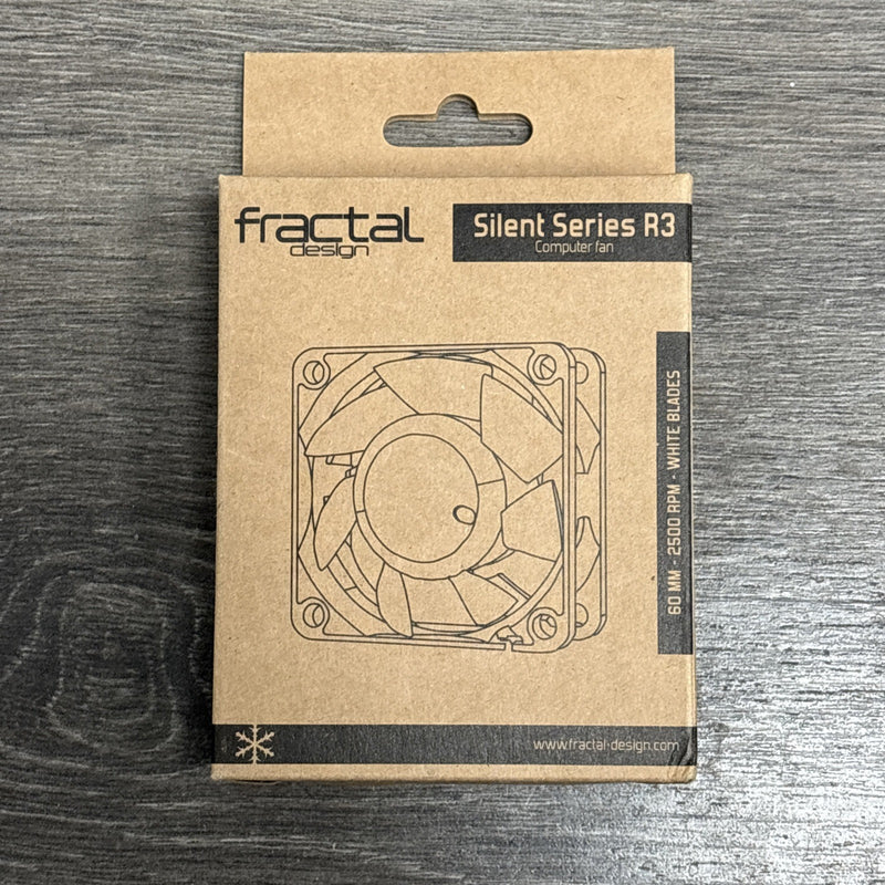 Silent Series R3 60mm Case Fan for Fractal Design Quiet Cooling 3 Pin Connector