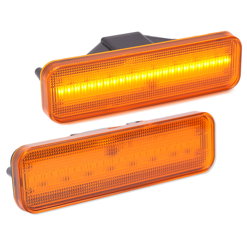 Amber/Red LED Side Marker Parking Lights Set for El Camino & Caballero 78-87