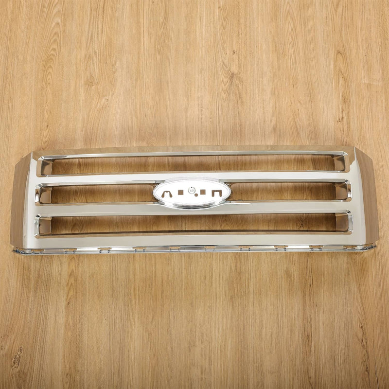 DURAFORCE Front Grille Assembly Chrome Shell And Insert for Ford Expedition 2007-2014