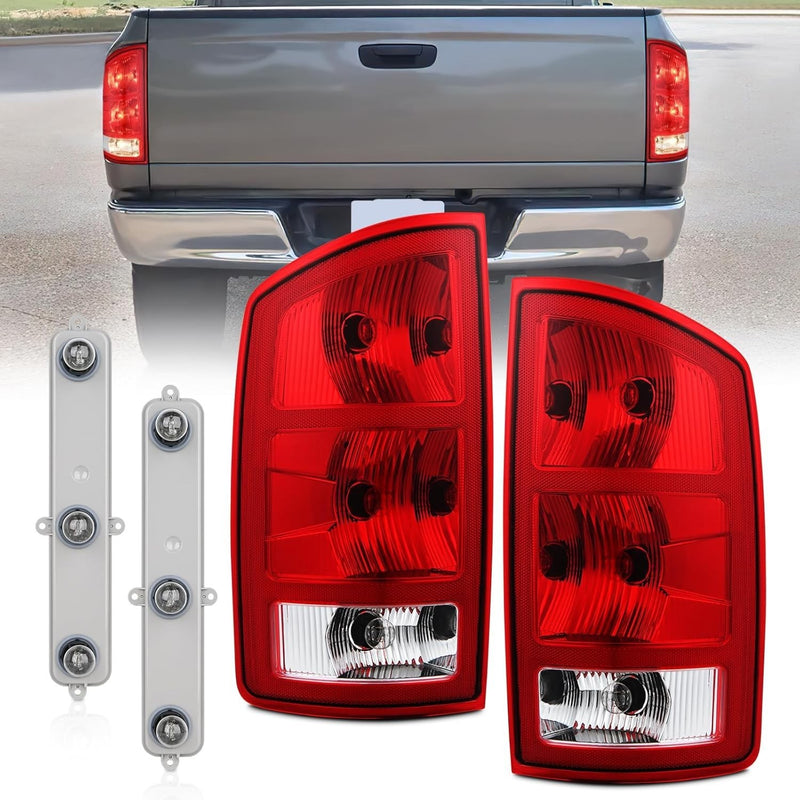 Tail Lights w/Circuit Board for Dodge Ram 1500 2500 3500 Pickup 2002-2006 Pair