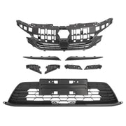 DURAFORCE Front Bumper Upper Lower Grille Eyelid Molding Set for Honda Civic 2022-2024