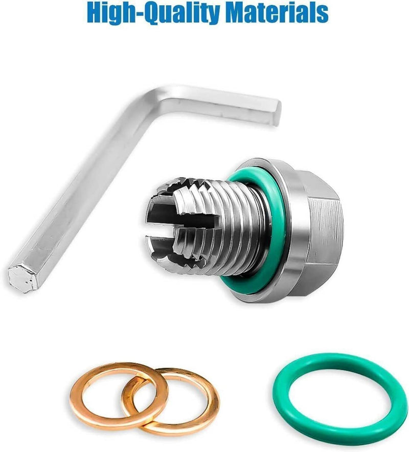 M18 1-1.5x15mm Oil Drain Plug Self-Tapping Piggyback Stainless Steel Repair Kit