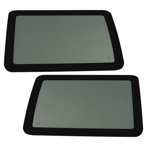 DURAFORCE Door Window Glass Dark Rear Driver Passenger Side for Jeep Wrangler 2007-2010