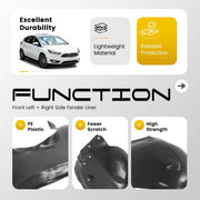 DURAFORCE Front Fender Liners Left Right for Ford Focus 2012-2018 Replacement Pair