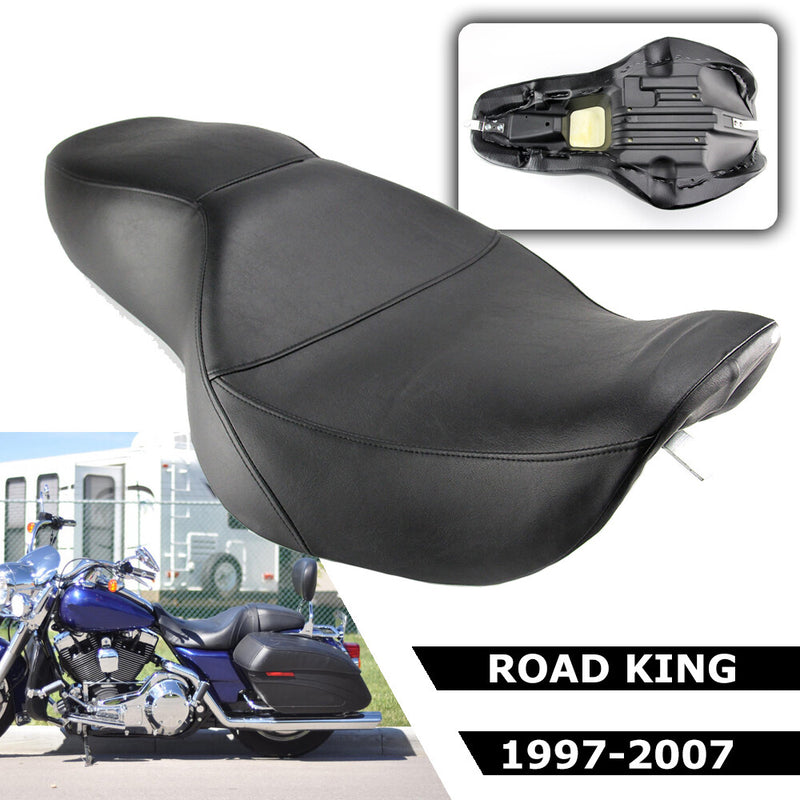 Driver Passenger Two Up Seat for Harley Road King FLHR Custom EFI 1997-2007