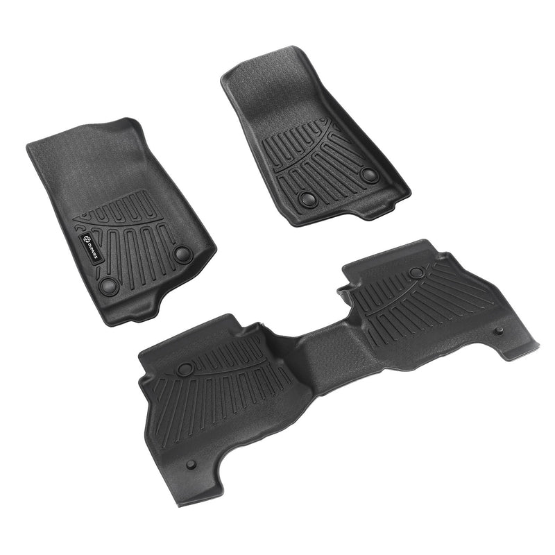 3Pcs Floor Mats for Jeep Gladiator 2020-2025 Floor Liner 3D Model Front Rear