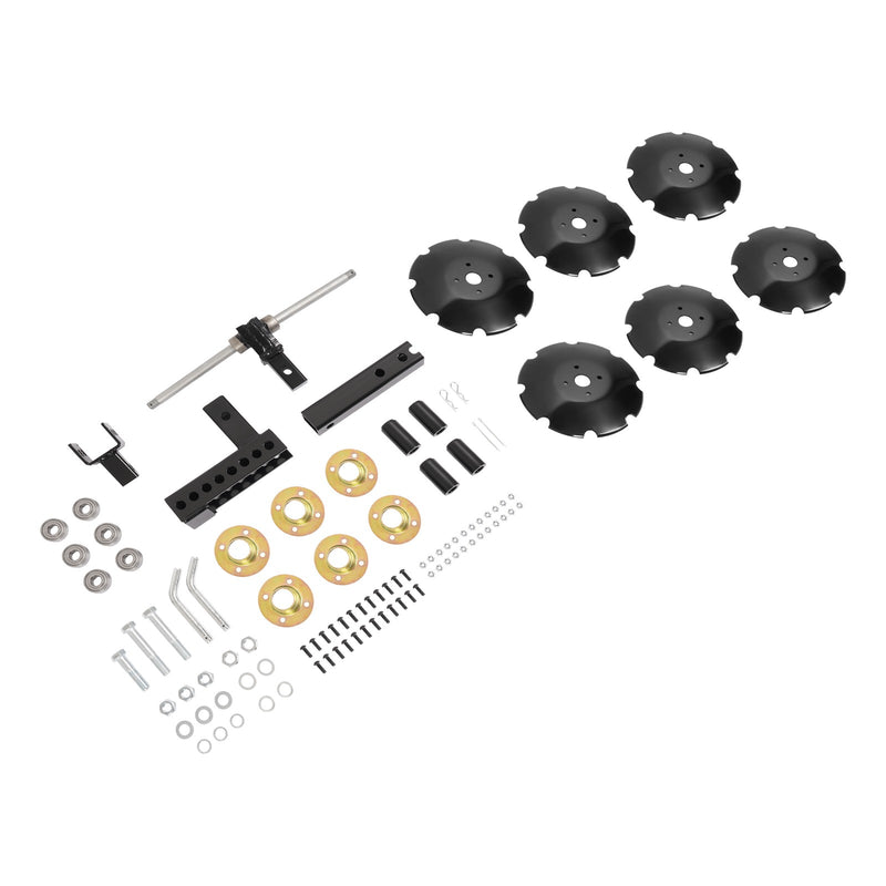 20" Notched Disc Harrow Plow for ATV UTV w/ 6 x Concave 2" Receiver
