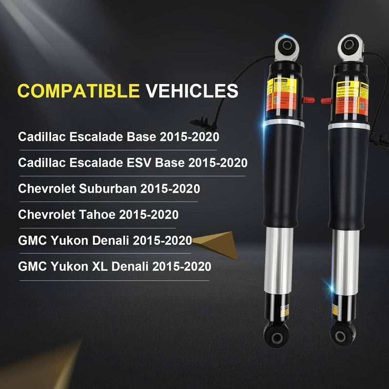 Pair Rear Air Shock Absorbers MagneRide for Escalade Suburban Tahoe Yukon 15-20