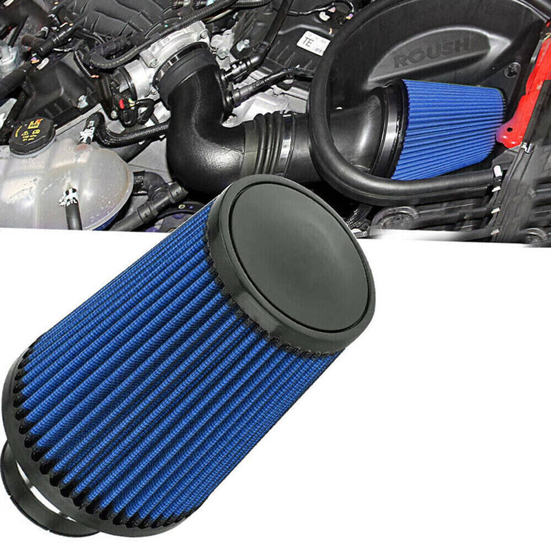 4'' 102mm Long High Flow Inlet Cone Dry Filter Cold Air Intake Replacement