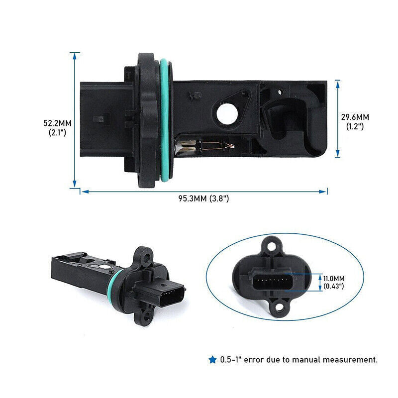 0280218419 Air Flow Sensor Meter for Chevrolet Cruze 2017-2019 1.4L 1.8L Black