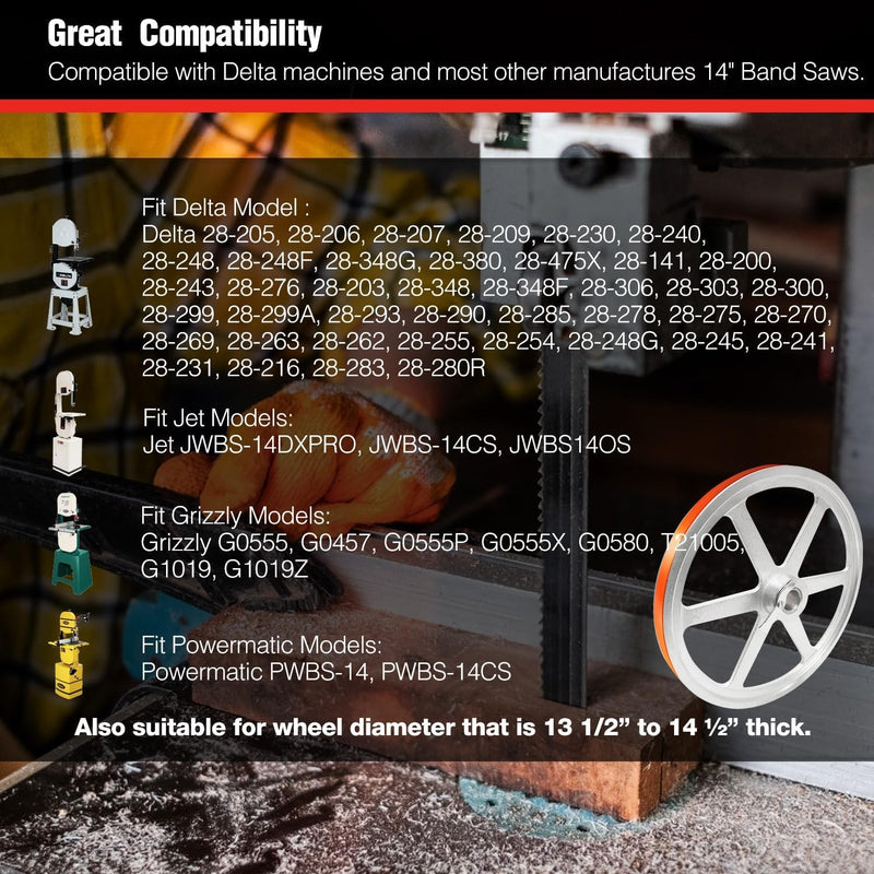 14-Inch Cast Iron Bandsaw Replacement Kit Alloy Upper Wheel Hinge Bracket