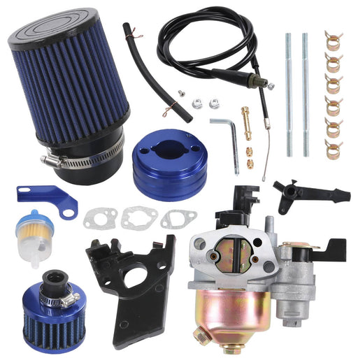 DURAFORCE Carburetor Air Filter Adapter Intake Spark Plug Kit for Predator 212CC 6.5Hp