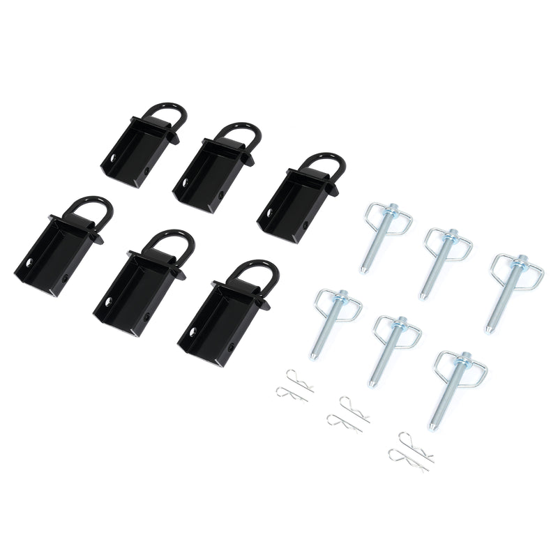 6PK 12,000 Lbs D-Ring Stake Pocket Removable for Flatbed Trailer Heavy Duty