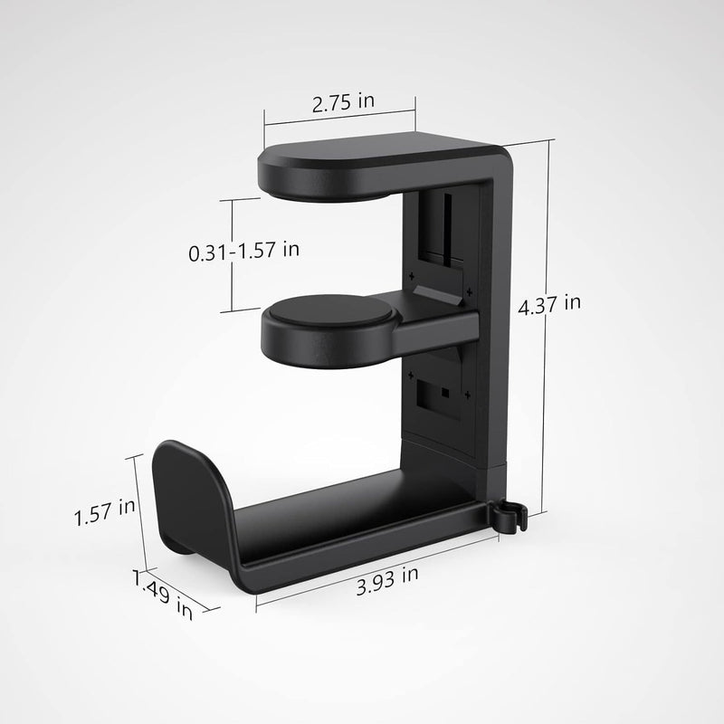 360 Gaming Headphone Hanger Display Stand Holder Hook Under Desk Mount