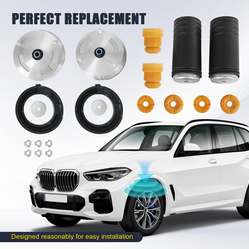 Front Strut Shock Mount Support Upper Lower Bump Stop Kits for BMW X5 X6 E70 E71