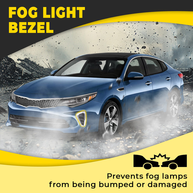 Front Chrome Fog Light Lamp Bezel Left Driver Side for Kia Optima 2016-2018