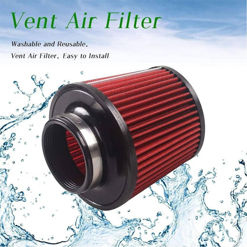 3 Inch Cold Air Intake Filter Induction Kit Aluminum Pipe Power Flow Hose System