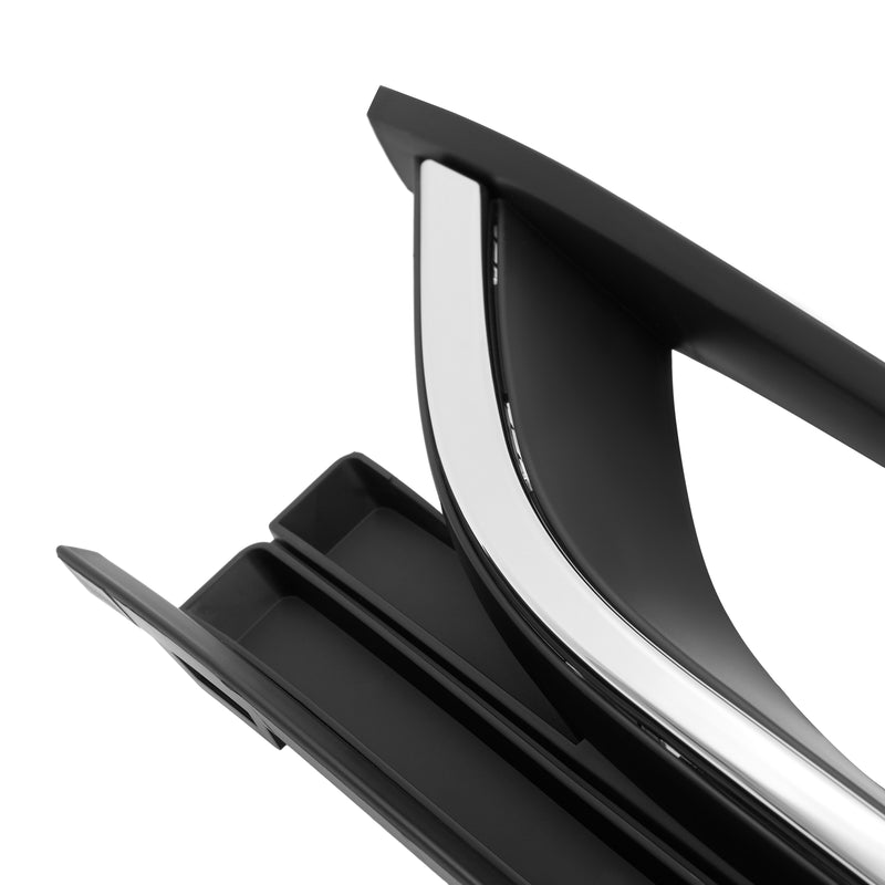 Bumper Fog Light Bezel Cover Trim for VW Passat 2012 13 14 2015 Black Pair