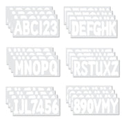 DURAFORCE Marine Boat White Sticker Decal A-Z Letters And 0-9 Numbers 3" 4 Sets