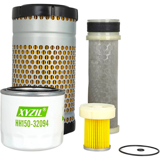 DURAFORCE Engine Oil Fuel Air Filter Kit for Kubota RTV-X1100C RTV-X1140R RTV-X1120D